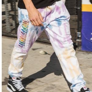 Unisex White tye dye! Worn once! Super comfy very well made pants. Got as a gift